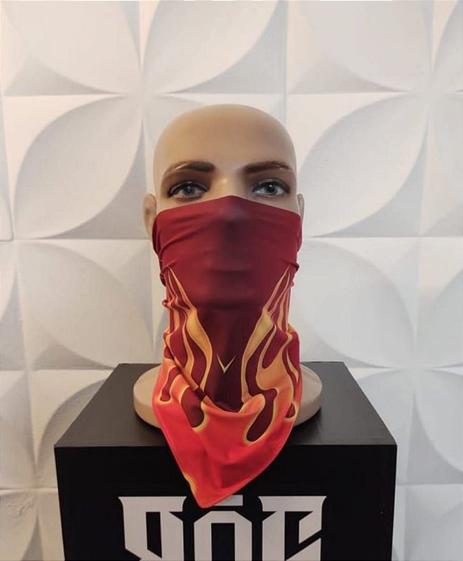 Bandana Flame Vermelha