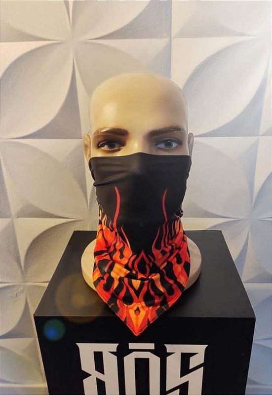 Bandana Flame Preta