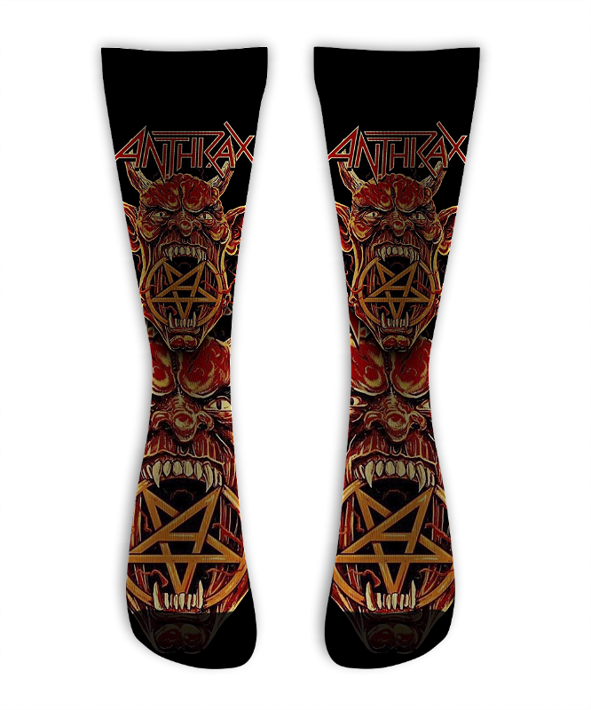 Meia  Cano Alto - Antrhax Hell