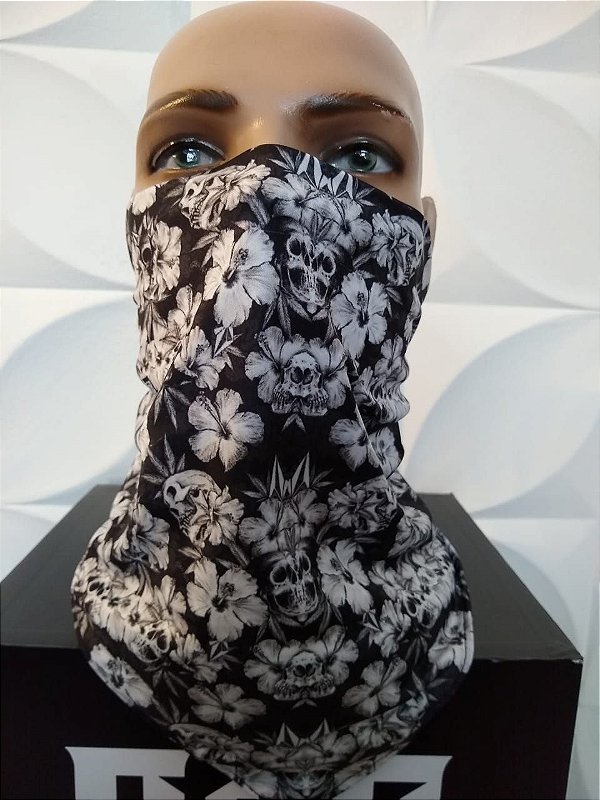 Bandana Floral Caveira