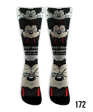 Meia  Cano Alto - Bad Mickey