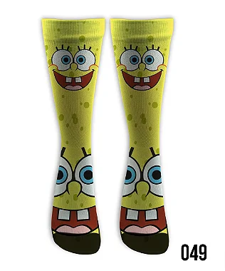 Meia  Cano Alto - Bob Esponja