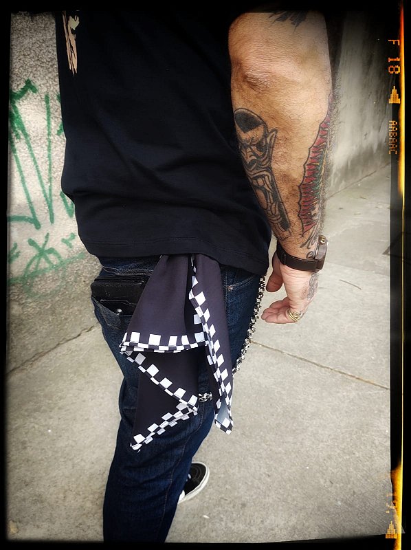 Bandana Quadrada Motorcycles Black 1974